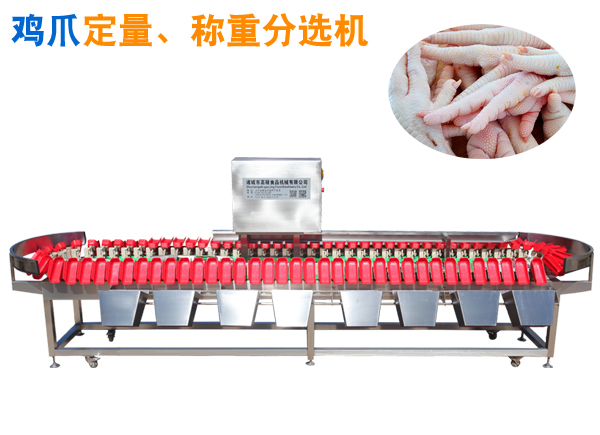 雞爪清洗、分選流水線 雞爪分揀機鳳爪克選機